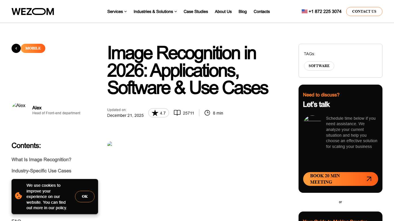 Top Image Recognition Tools & Use Cases in 2026 AI Software Guide